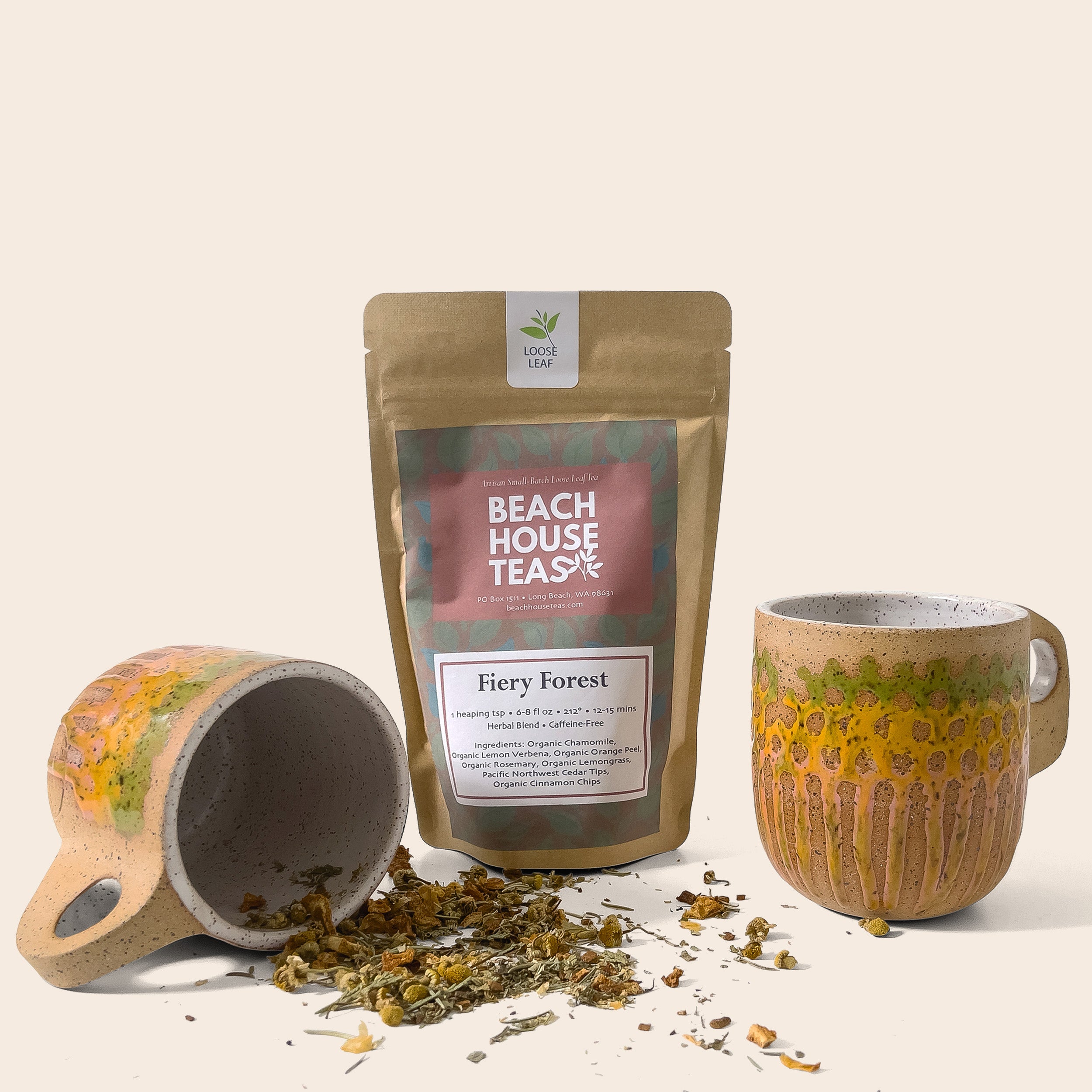 Artisanal Tea Sets - Fiery Forest