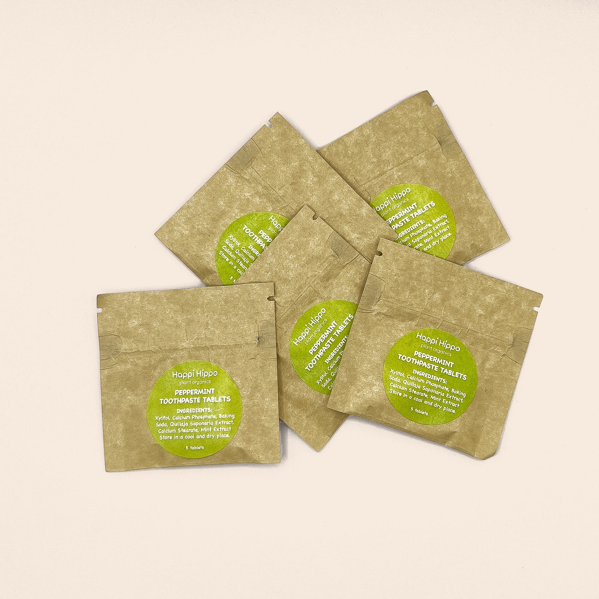 Sealed Peppermint Travel Toothpaste Travel Packs
