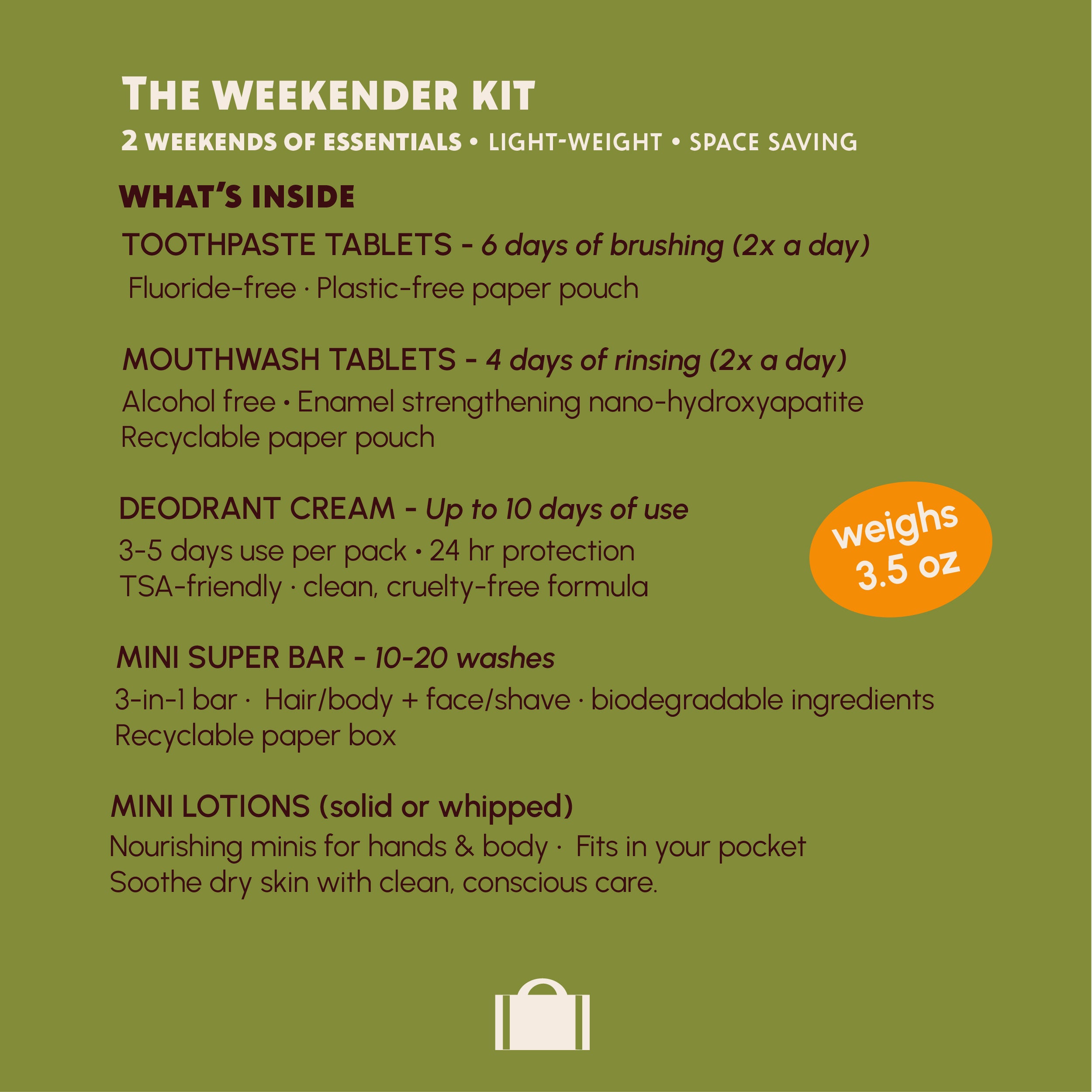The Weekender Kit