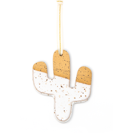Speckled Cactus Ceramic Ornament - Good Spark